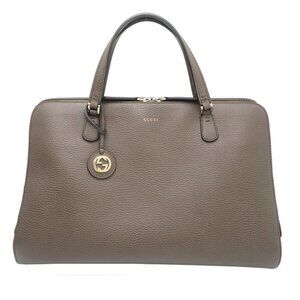 Gucci Handbag Leather Brown